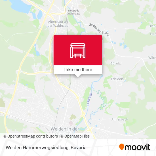 Карта Weiden Hammerwegsiedlung