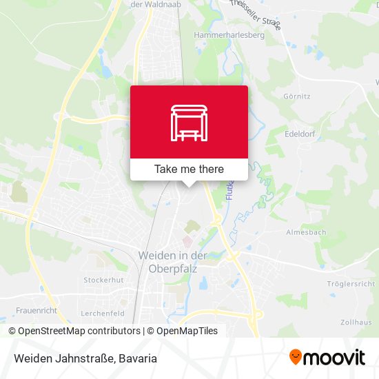 Weiden Jahnstraße map