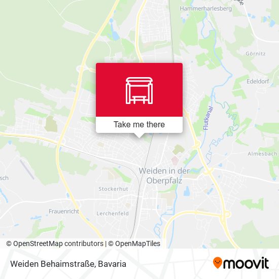 Weiden Behaimstraße map