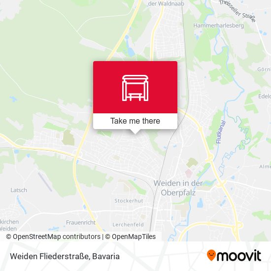 Weiden Fliederstraße map