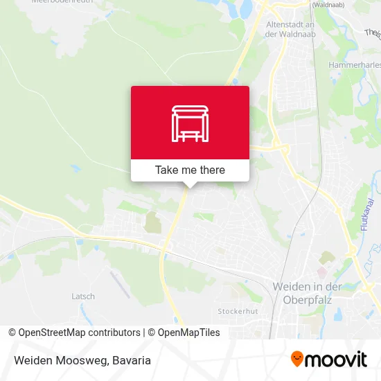 Weiden Moosweg map