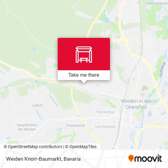 Карта Weiden Knorr-Baumarkt
