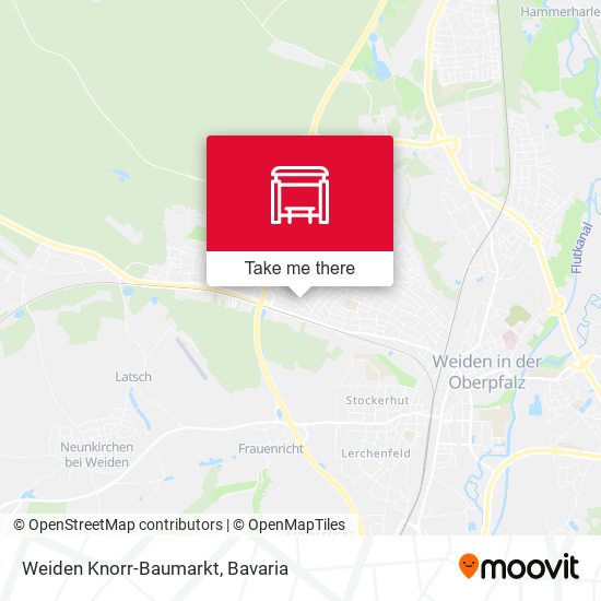 Weiden Knorr-Baumarkt map