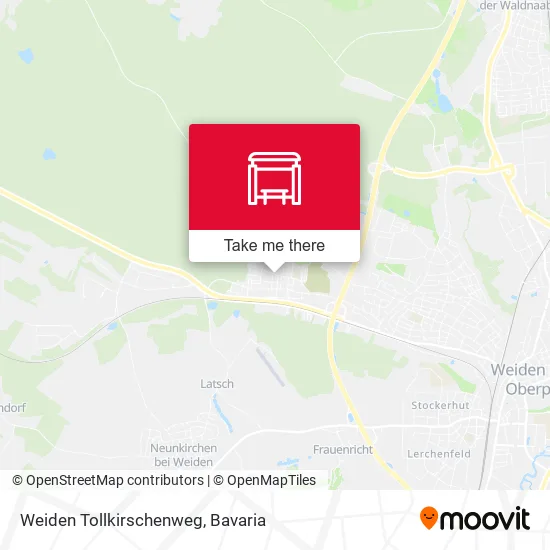 Карта Weiden Tollkirschenweg