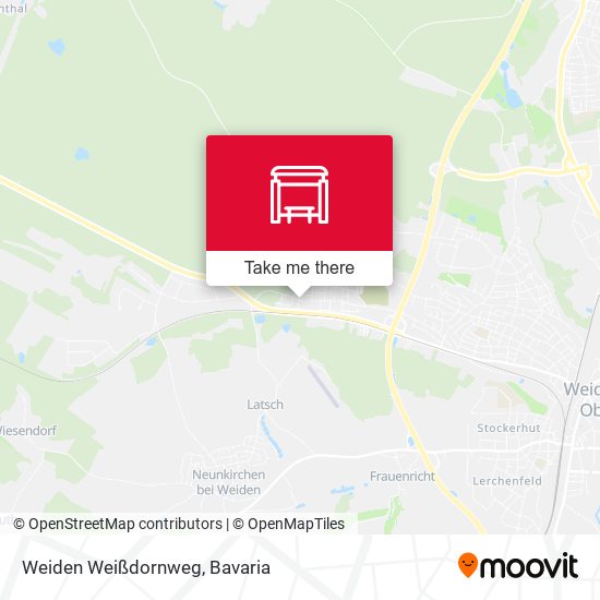 Weiden Weißdornweg map