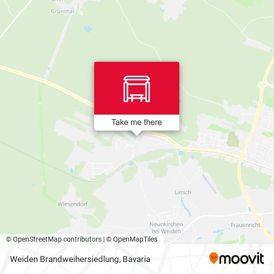 Карта Weiden Brandweihersiedlung