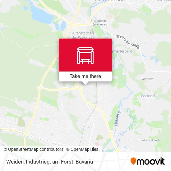 Карта Weiden, Industrieg. am Forst