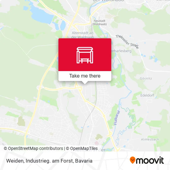 Карта Weiden, Industrieg. am Forst