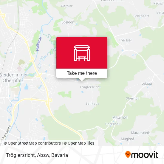 Карта Tröglersricht, Abzw