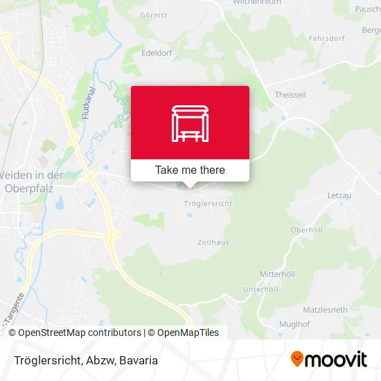 Карта Tröglersricht, Abzw