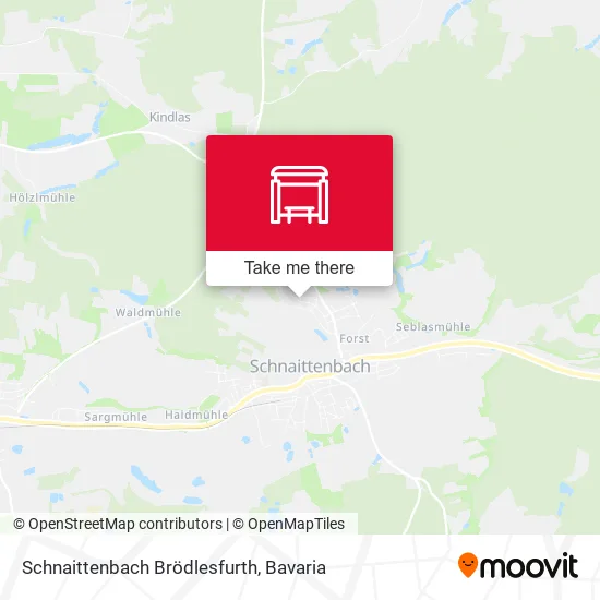 Карта Schnaittenbach Brödlesfurth