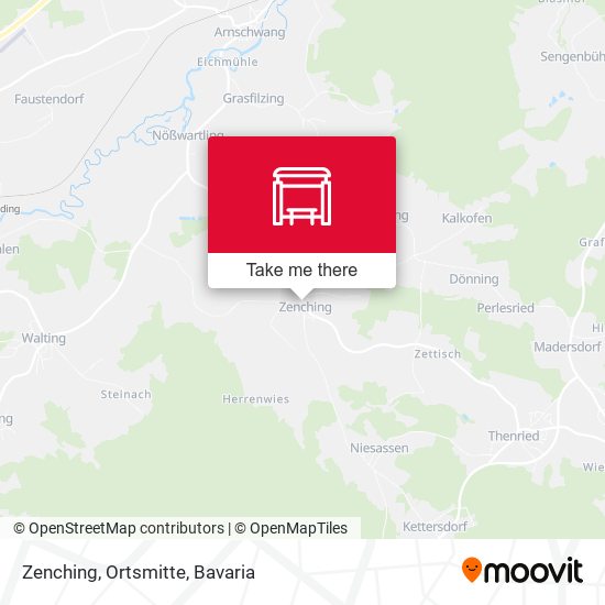 Карта Zenching, Ortsmitte