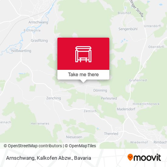 Arnschwang, Kalkofen Abzw. map