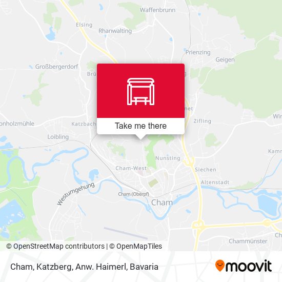 Cham, Katzberg, Anw. Haimerl map
