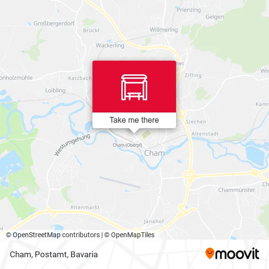 Карта Cham, Postamt