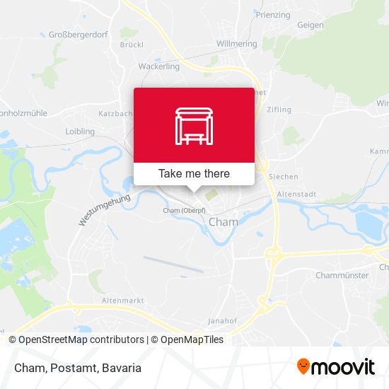 Карта Cham, Postamt