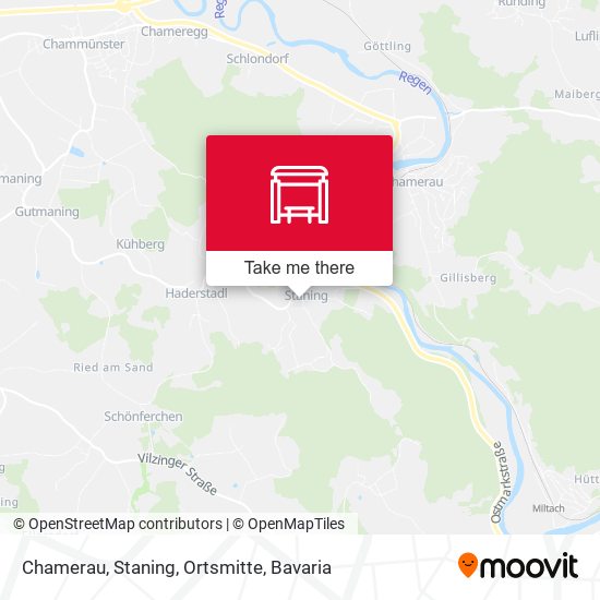 Chamerau, Staning, Ortsmitte map