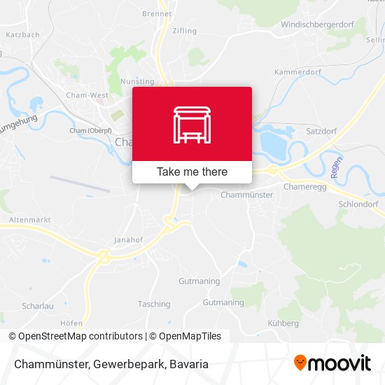 Chammünster, Gewerbepark map