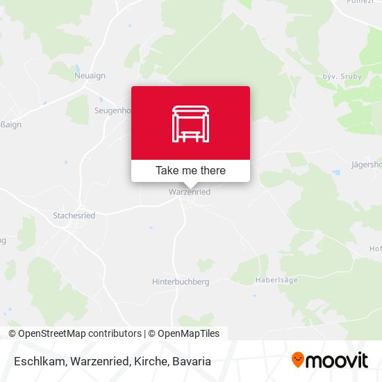 Eschlkam, Warzenried, Kirche map