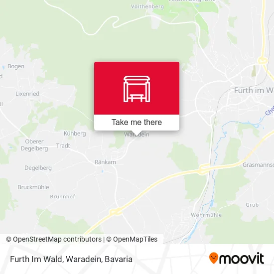 Карта Furth Im Wald, Waradein