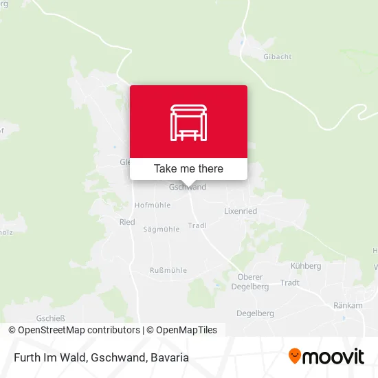 Карта Furth Im Wald, Gschwand