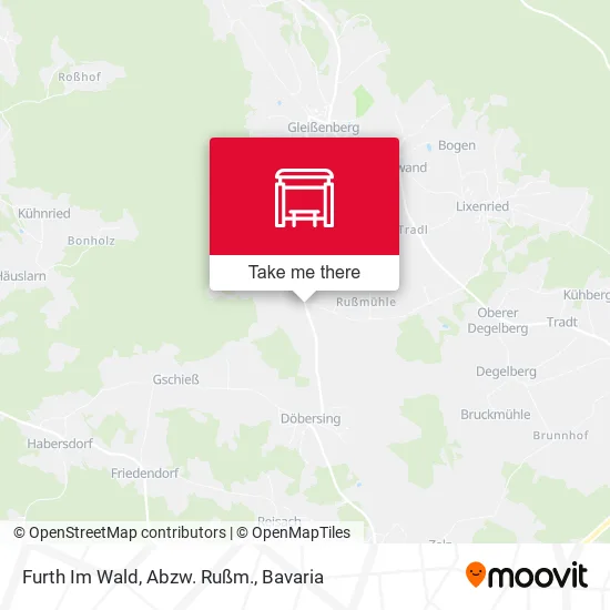 Карта Furth Im Wald, Abzw. Rußm.