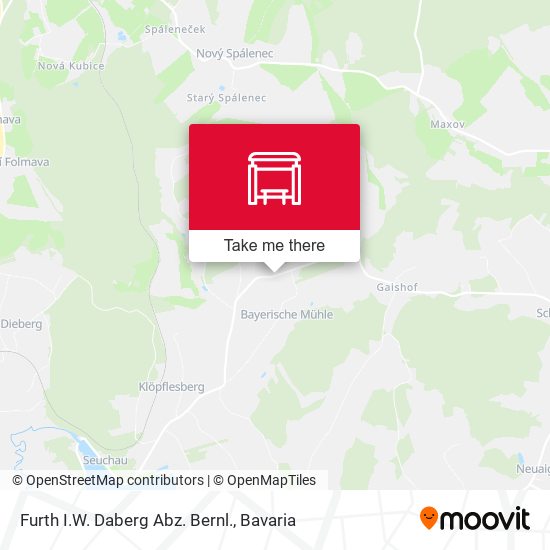Furth I.W. Daberg  Abz. Bernl. map