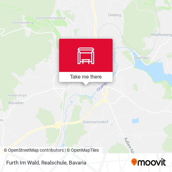 Карта Furth Im Wald, Realschule
