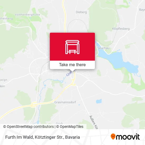 Карта Furth Im Wald, Kötztinger Str.