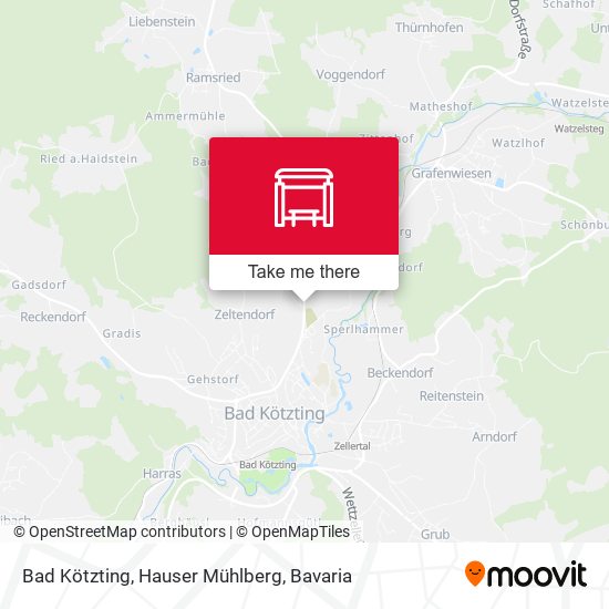 Bad Kötzting, Hauser Mühlberg map