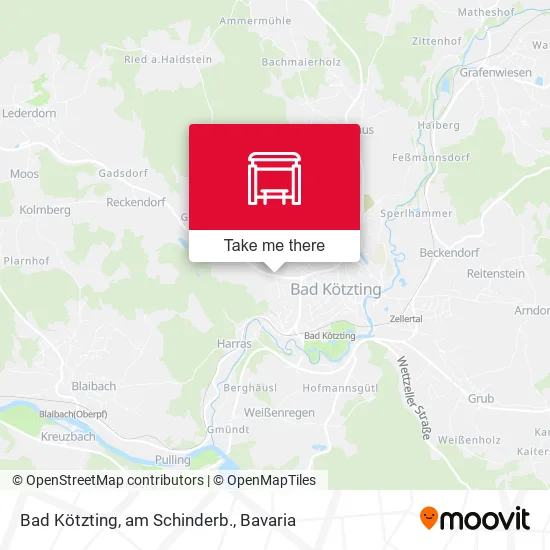 Карта Bad Kötzting, am Schinderb.
