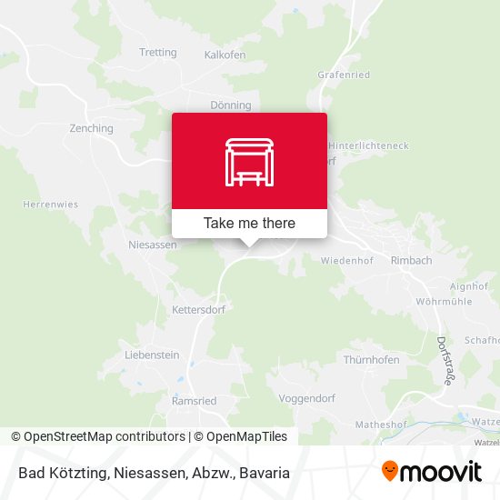 Bad Kötzting, Niesassen, Abzw. map