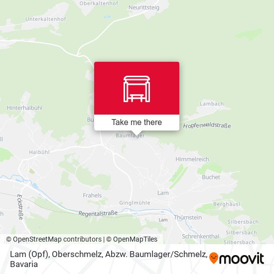 Lam (Opf), Oberschmelz, Abzw. Baumlager / Schmelz map