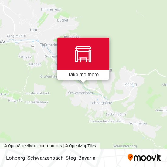 Lohberg, Schwarzenbach, Steg map