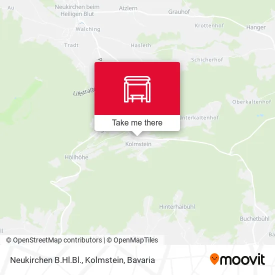 Карта Neukirchen B.Hl.Bl., Kolmstein
