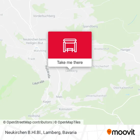 Карта Neukirchen B.Hl.Bl., Lamberg