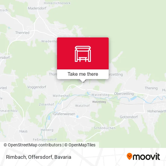 Карта Rimbach, Offersdorf