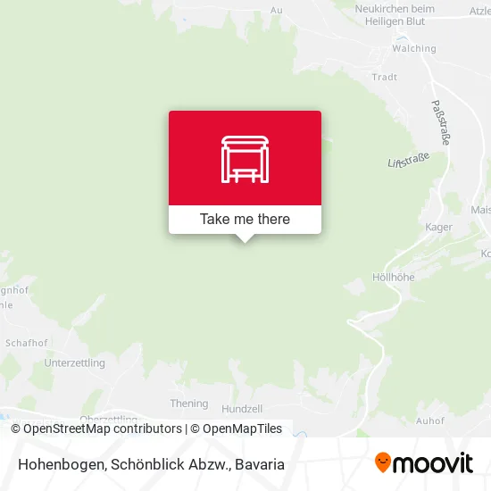 Карта Hohenbogen, Schönblick Abzw.