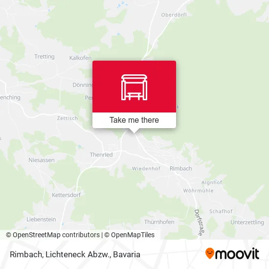 Карта Rimbach,  Lichteneck Abzw.