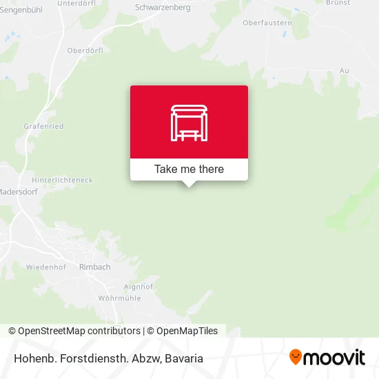 Карта Hohenb. Forstdiensth. Abzw