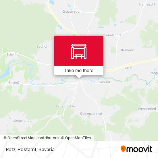 Карта Rötz, Postamt