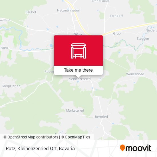 Rötz, Kleinenzenried Ort map