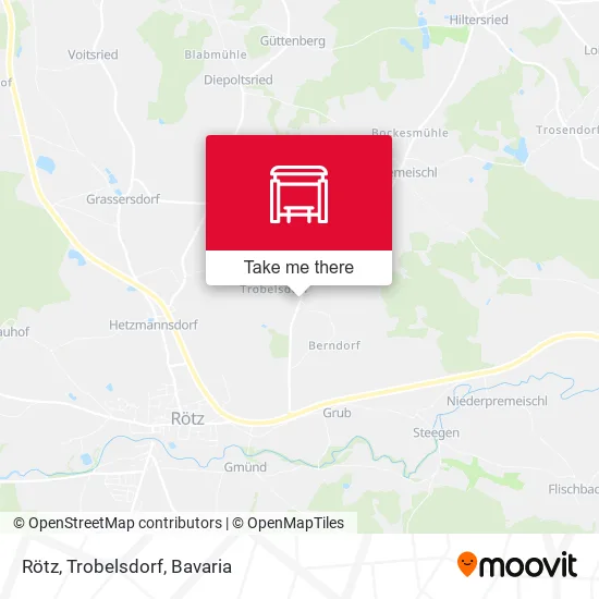 Карта Rötz, Trobelsdorf