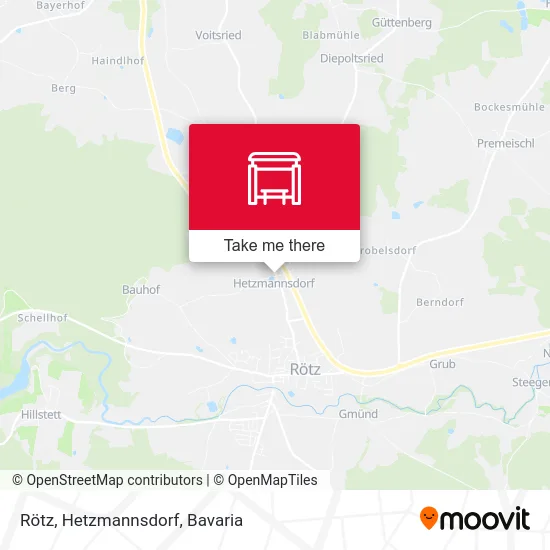 Rötz, Hetzmannsdorf map