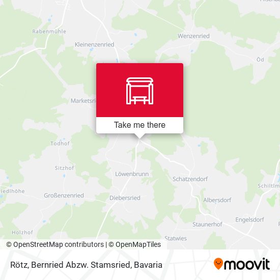 Rötz, Bernried Abzw. Stamsried map