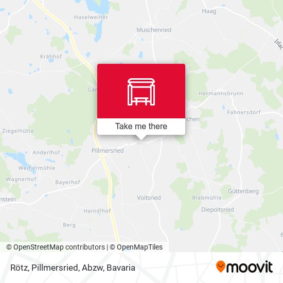 Rötz, Pillmersried, Abzw map