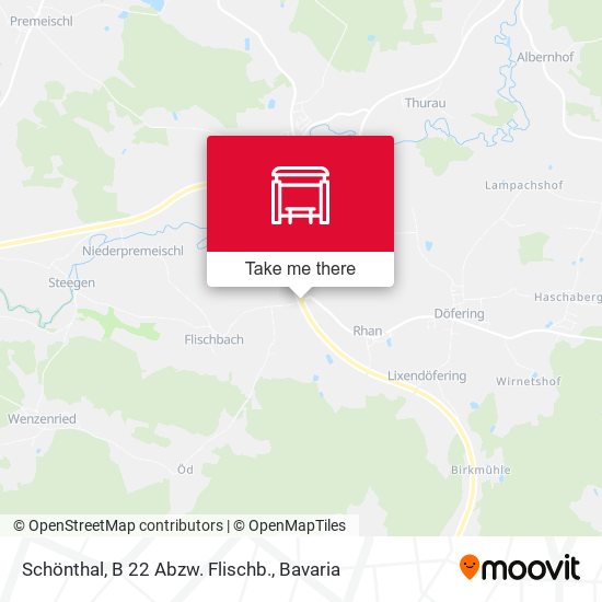 Schönthal, B 22 Abzw. Flischb. map