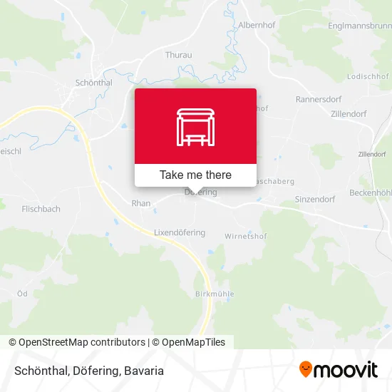 Карта Schönthal, Döfering