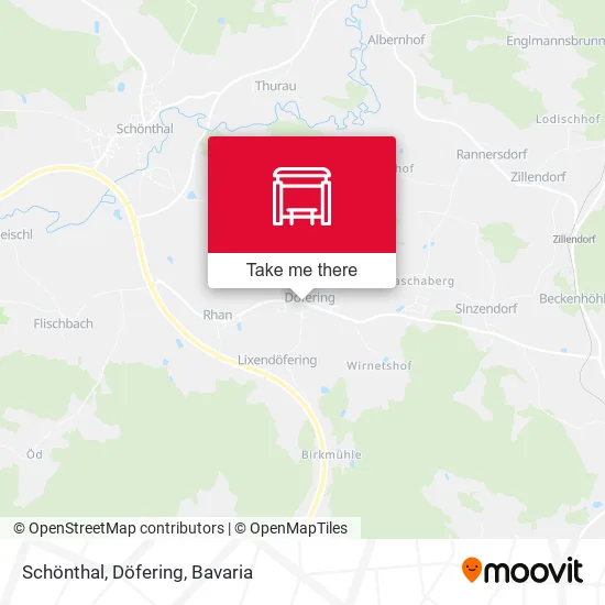 Карта Schönthal, Döfering