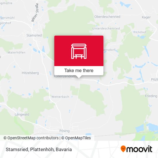 Stamsried, Plattenhöh map